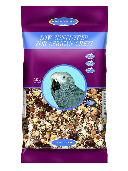 Johnston & Jeff Low Sunflower African Grey Food 2kg product image