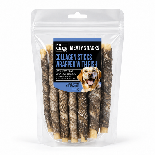 K9 Chew Co. Collagen Sticks Wrapped With Fish 100g product image
