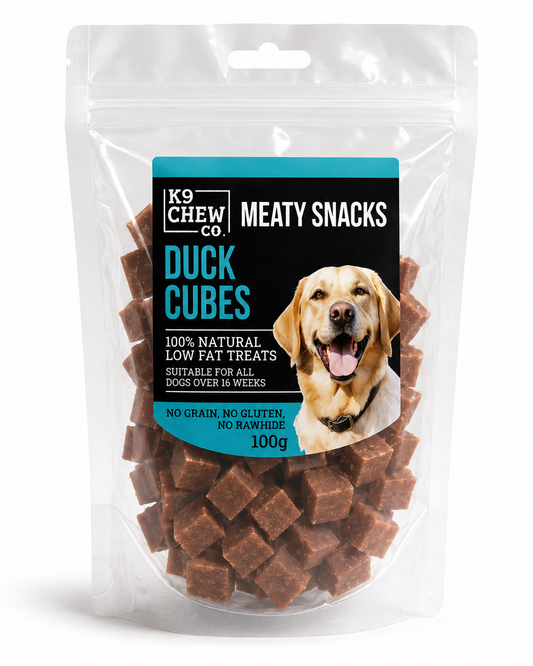 K9 Chew Co. Meaty Snack Cubes Duck 100g product image