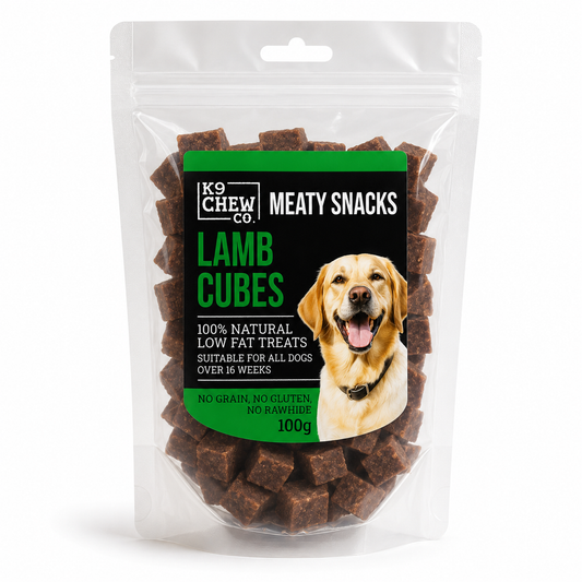 K9 Chew Co. Meaty Snack Cubes Lamb 100g product image