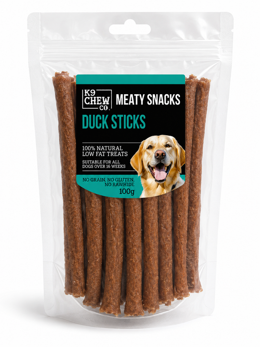 K9 Chew Co. Meaty Snack Sticks Duck 100g product image