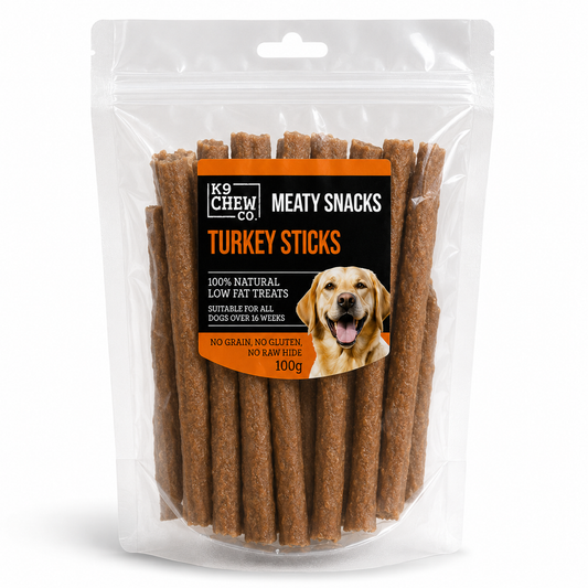 K9 Chew Co. Meaty Snack Sticks Turkey 100g product image