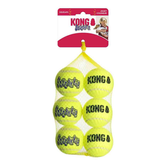 KONG AirDog Squeaker Tennis Balls Medium (6 Pack) product image