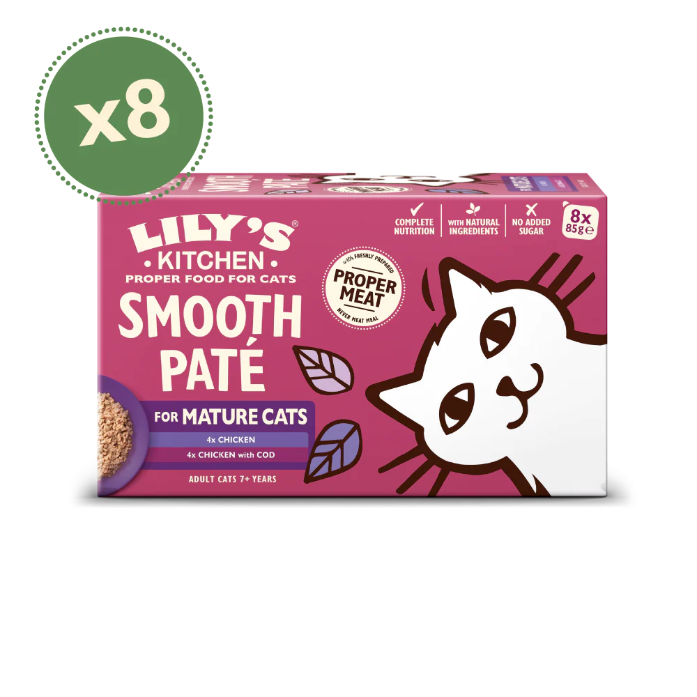 Lily's Kitchen Smooth Pat? Multipack Complete Mature Cat Food 8x85g product image