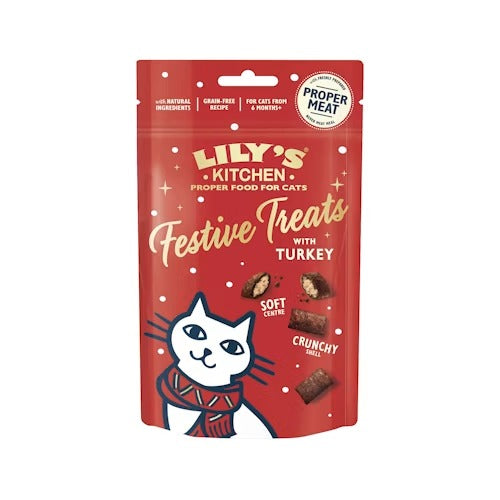 Lily's Kitchen Cat Festive Treats with Turkey 60g product image