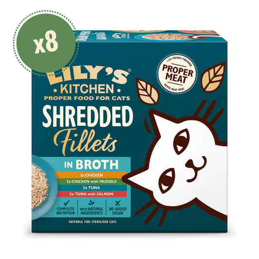 Lily's Kitchen - Cat Shredded Fillets In Broth Multipack 8x70g product image