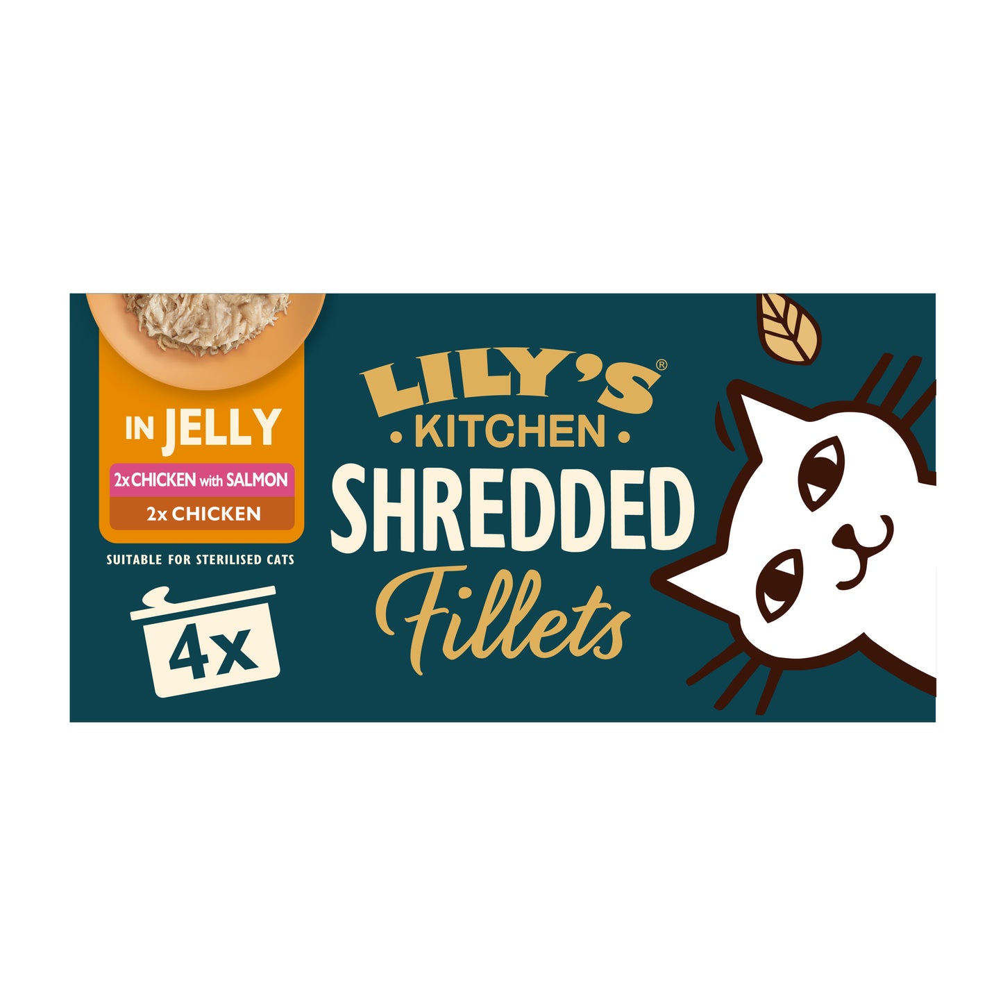 Lilys Kitchen Cat Shredded Fillets in Jelly Multipack 4x70g product image