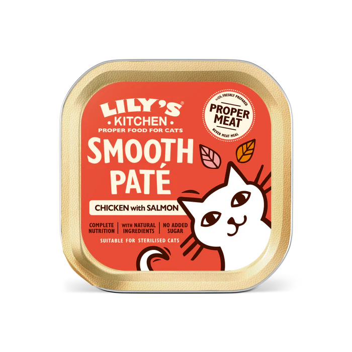 Lily's Kitchen Cat Smooth Pate Adult Salmon with Chicken & Prawns 85g product image