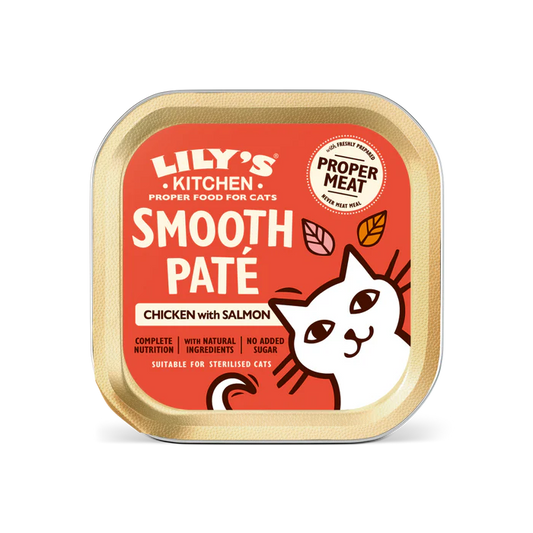 Lily's Kitchen Cat Smooth Pate Adult Salmon with Chicken & Prawns 85g product image