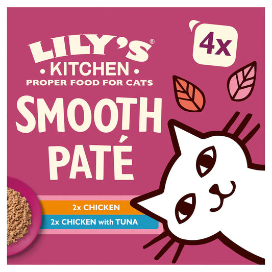 Lilys Kitchen Cat Smooth Pate Selection Multipack 4x85g product image