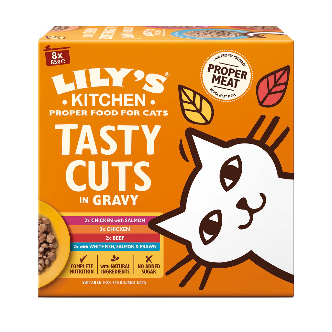 Lilys Kitchen Cat Tasty Cuts In Gravy 8 X 85G Tins product image
