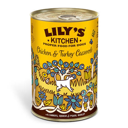 Lily's Kitchen Dog Tin Chicken & Turkey Casserole 400g product image