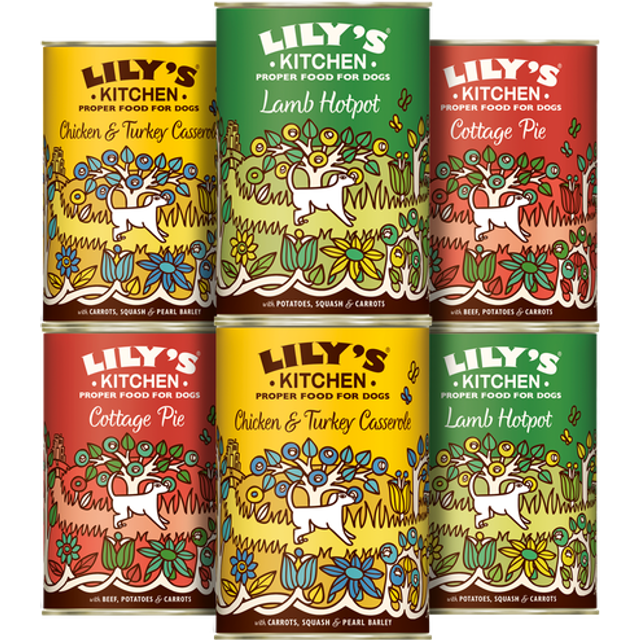 Lilys Kitchen Dog Tin Classic Multipack 6x400g product image
