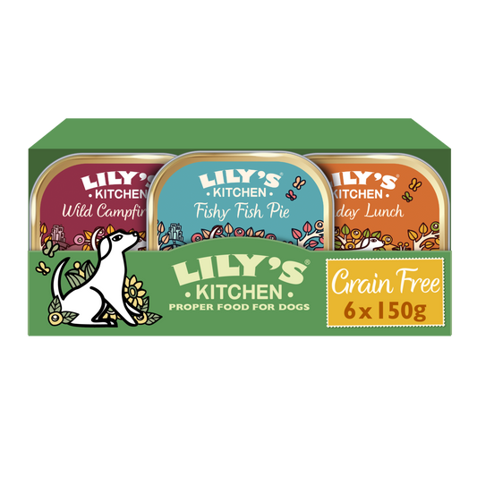 Lily's Kitchen Dog Tray Grain Free Recipes Multipack 6x150g product image