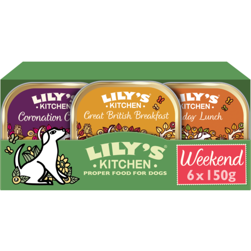 Lily's Kitchen Dog Tray Weekend Favourites Trays Multipack 150g 6pk product image