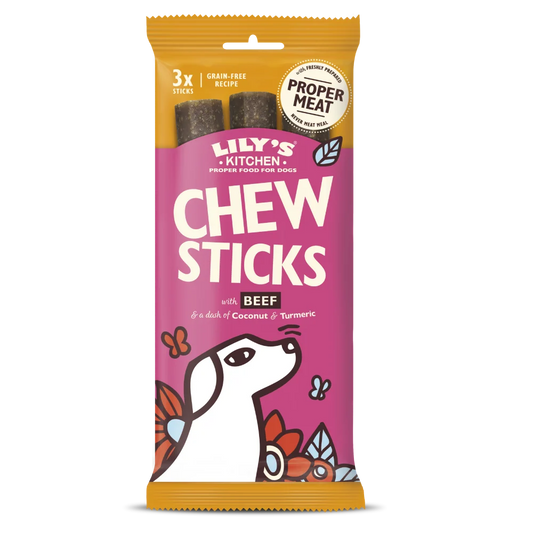 Lily's Kitchen Dog Treats Chew Sticks Beef 120g product image