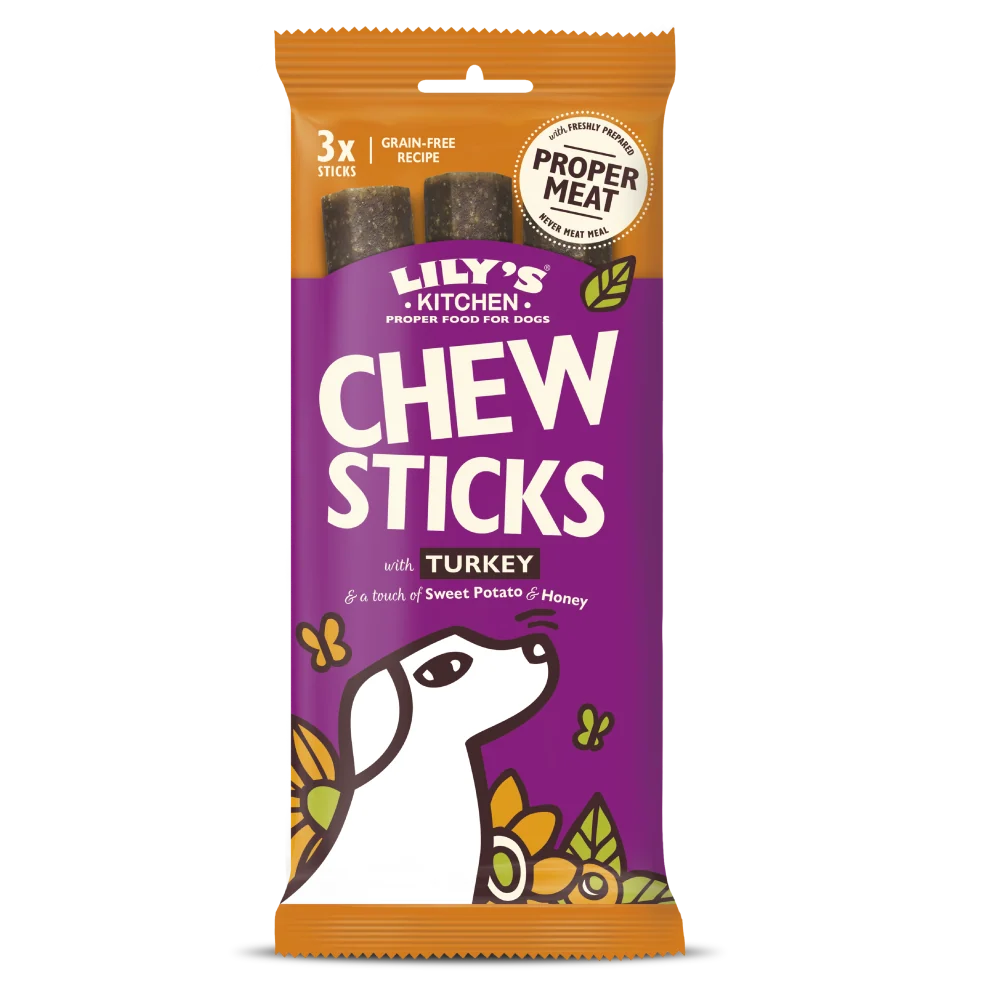 Lily's Kitchen Dog Treats Chew Sticks Turkey 120g product image