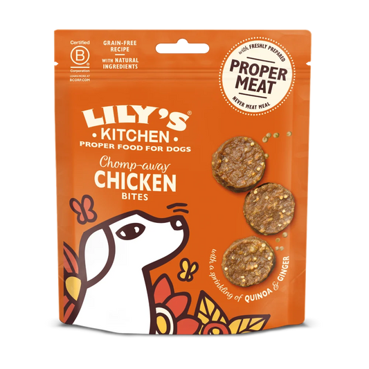 Lily's Kitchen Dog Treats Chomp Away Chicken Bites 70g product image