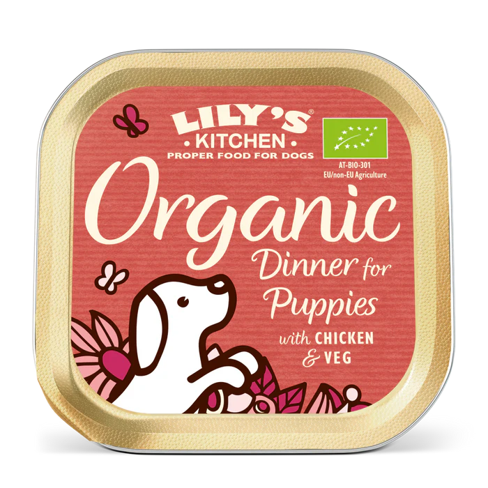 Lilys Kitchen Tray Organic Dinner For Puppies 150g product image