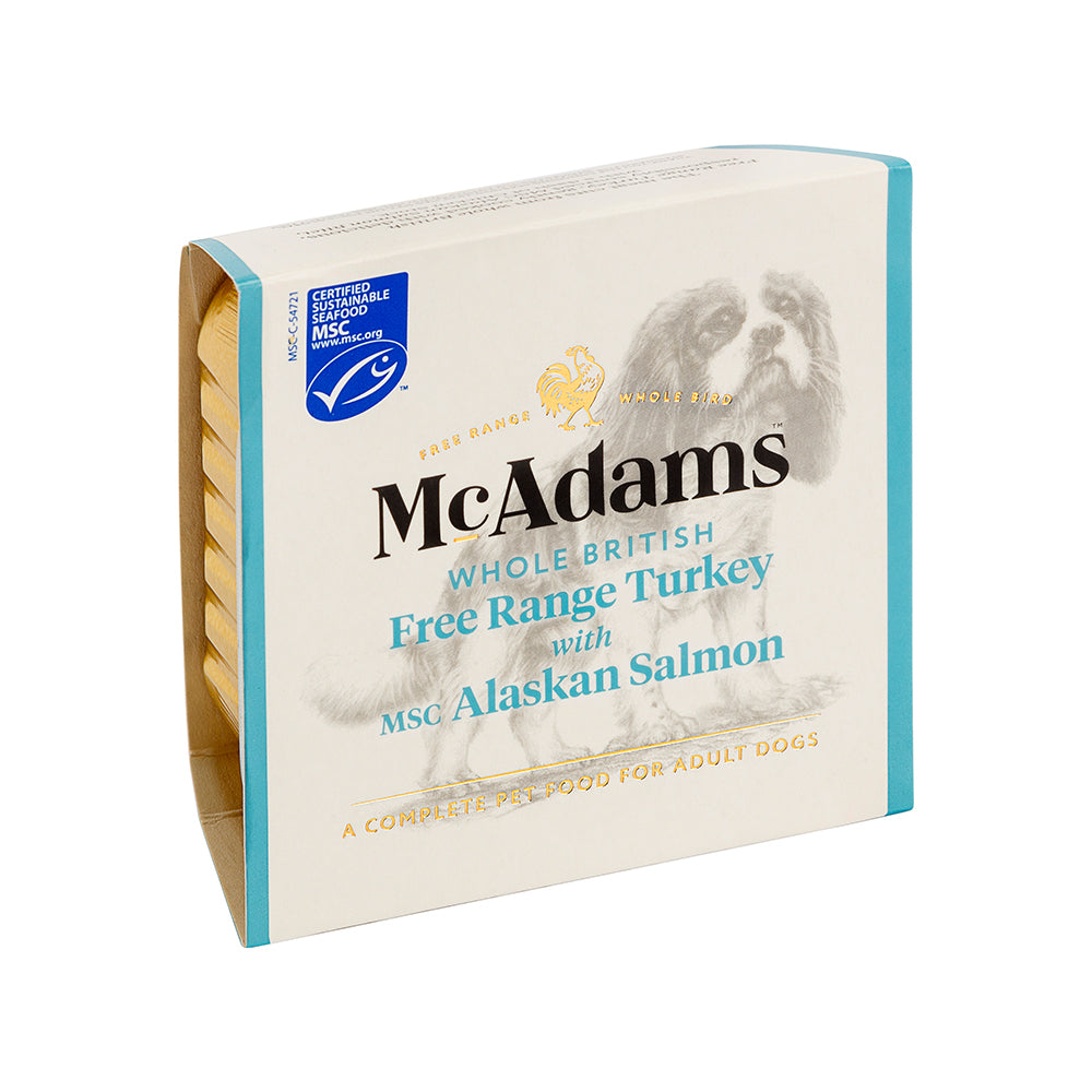 McAdams Free Range Turkey MSC Salmon 150g product image