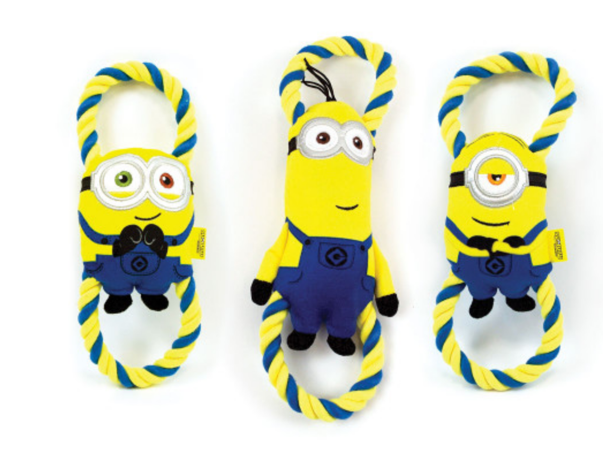 Happy Pet Minions Halloween Double Tug Small Dog Toy – Bob, Stuart & Kevin product image