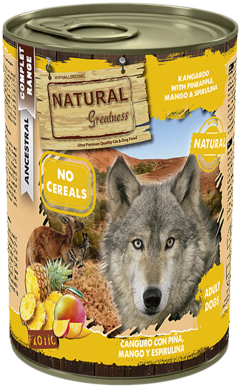 Natural Greatness Can Kangaroo with Pineapple, Mango & Spirulina 400g product image