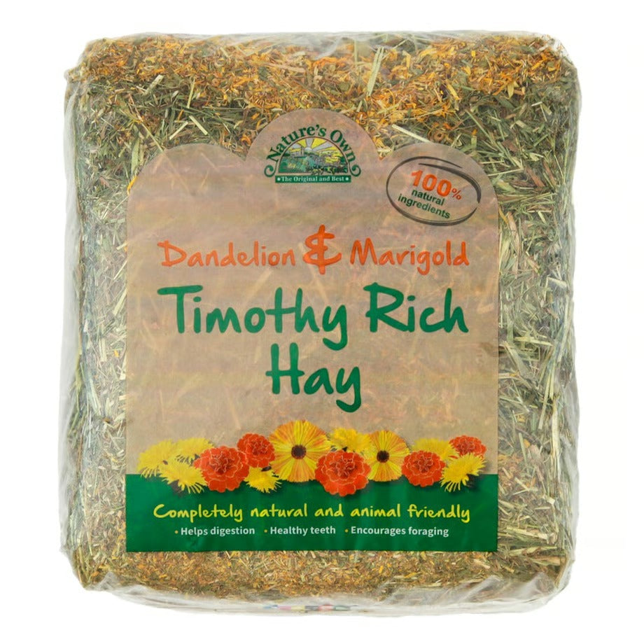 Nature's Own Timothy Rich Hay with Dandelion and Marigold 1kg product image