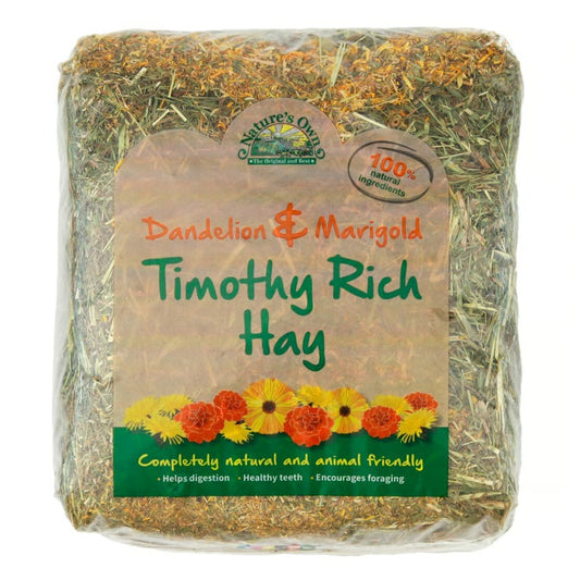 Nature's Own Timothy Rich Hay with Dandelion and Marigold 1kg product image
