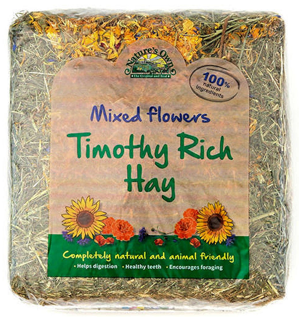 Nature's Own Timothy Rich Hay with Mixed Flowers 1kg product image