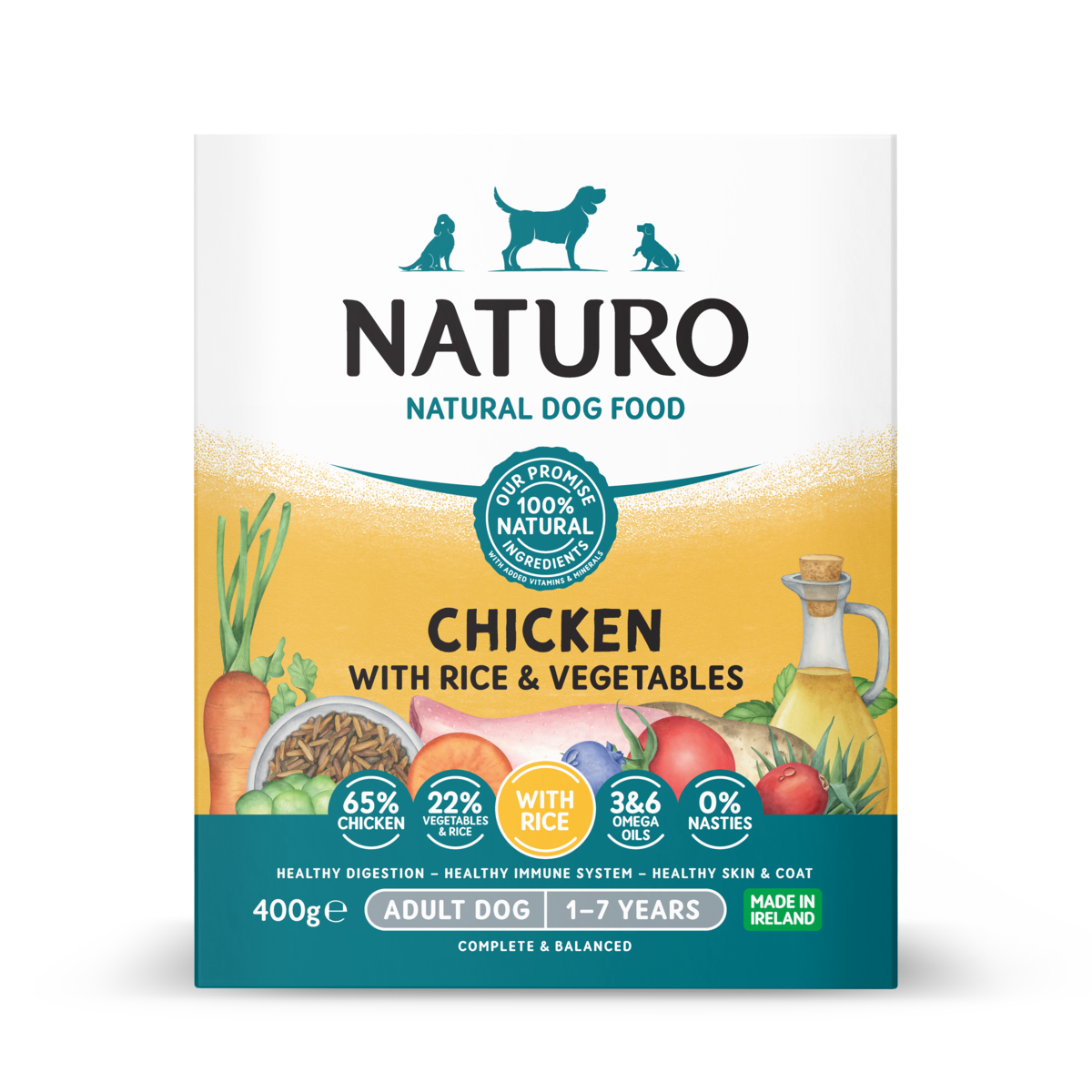 Naturo Chicken With Rice And Vegetables 400G tray product image