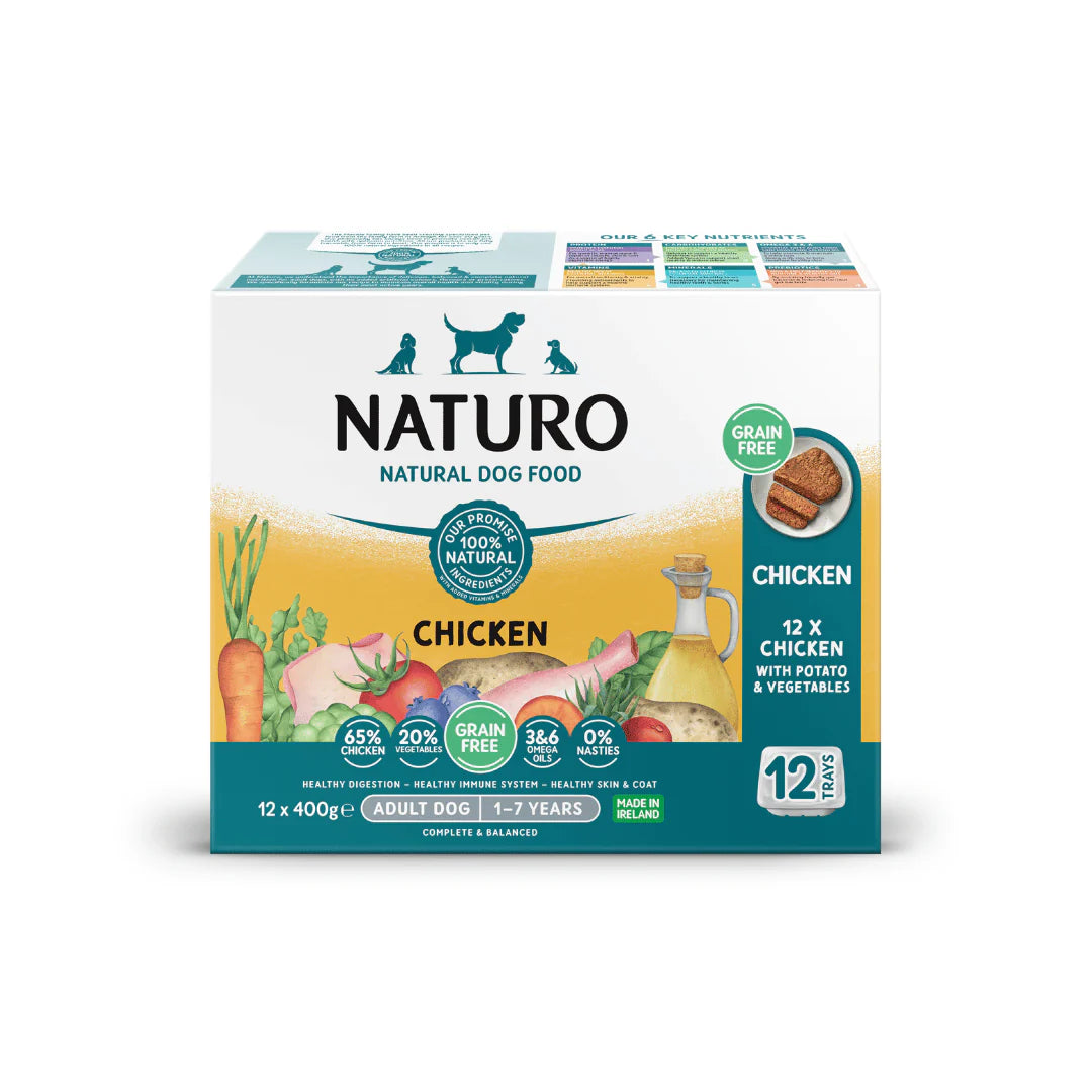Naturo Dog Adult Chicken Grain Free 12 Pack 400g product image