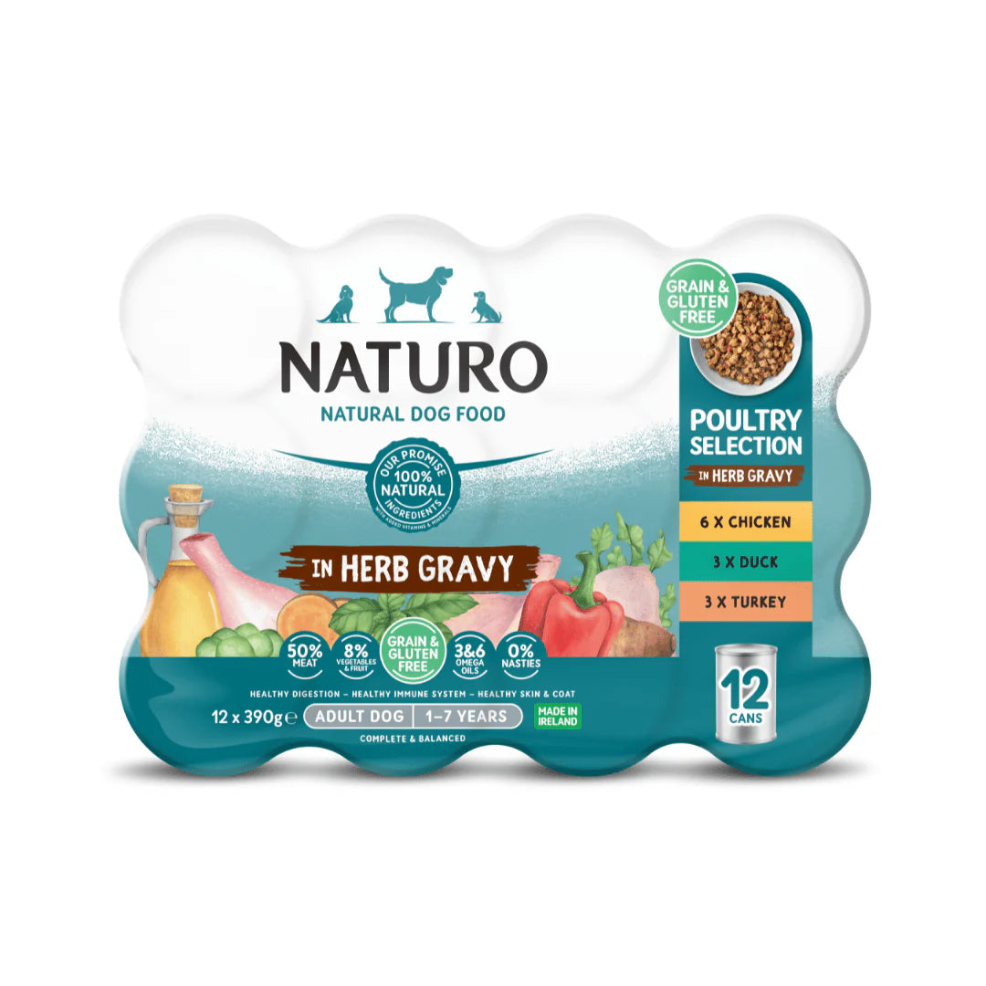 Naturo Dog Grain Free Cans Multipack 12 x 390g product image
