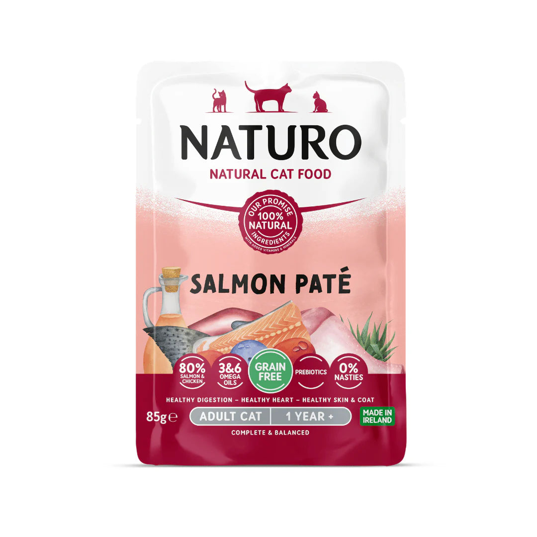 Naturo Grain Free Pouch Salmon Pate Cat 85g product image