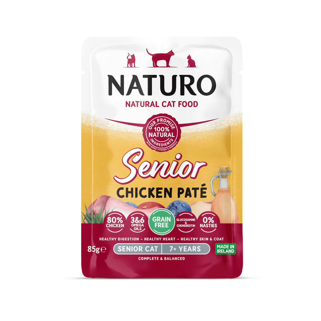 Naturo Grain Free Senior Cat Pouch Chicken 85G product image