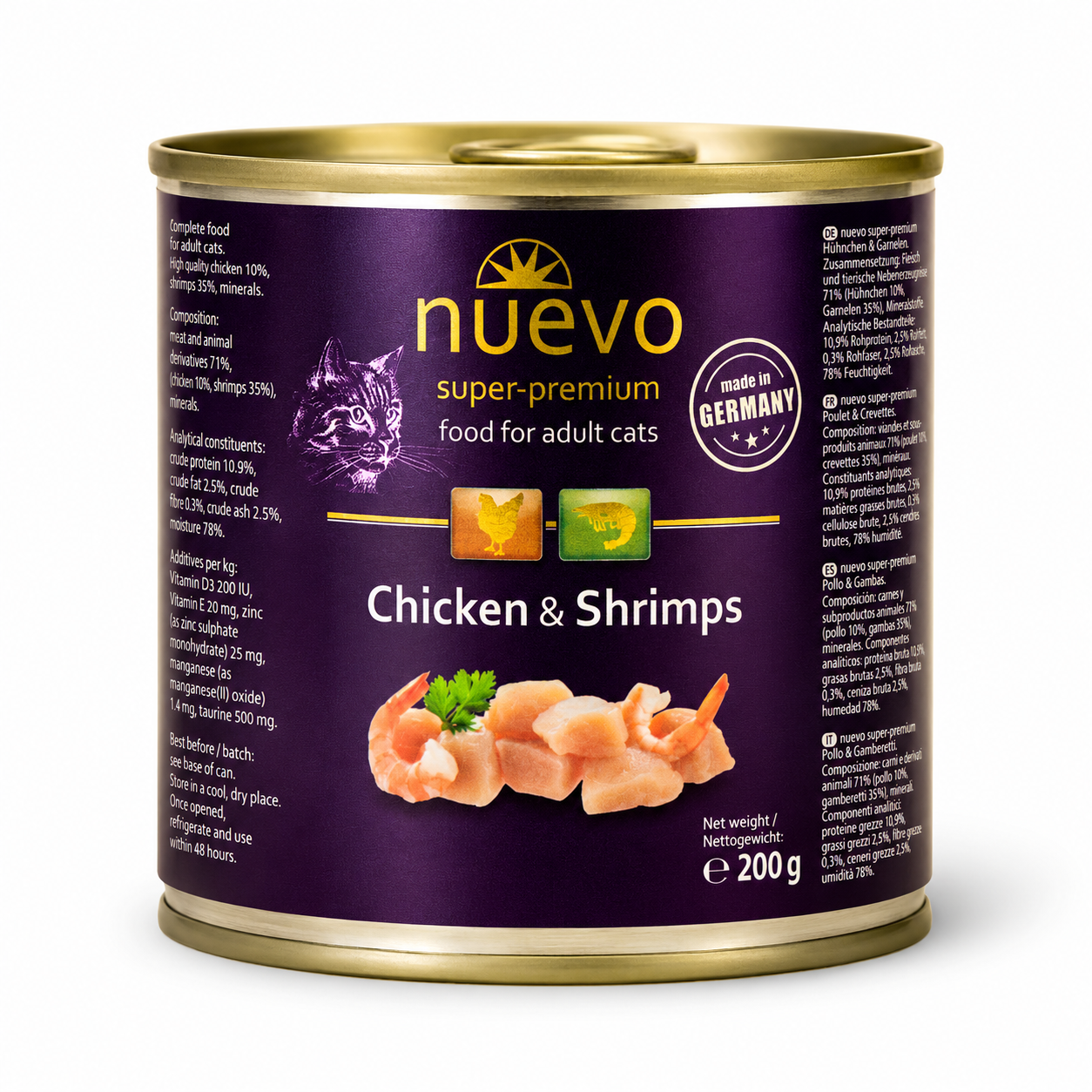 Nuevo Cat Adult Chicken & Shrimp 200g product image