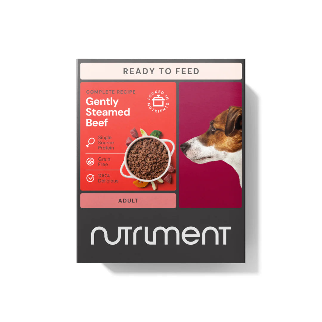 Nutriment Gently Steamed Beef - Adult Dog 395g product image