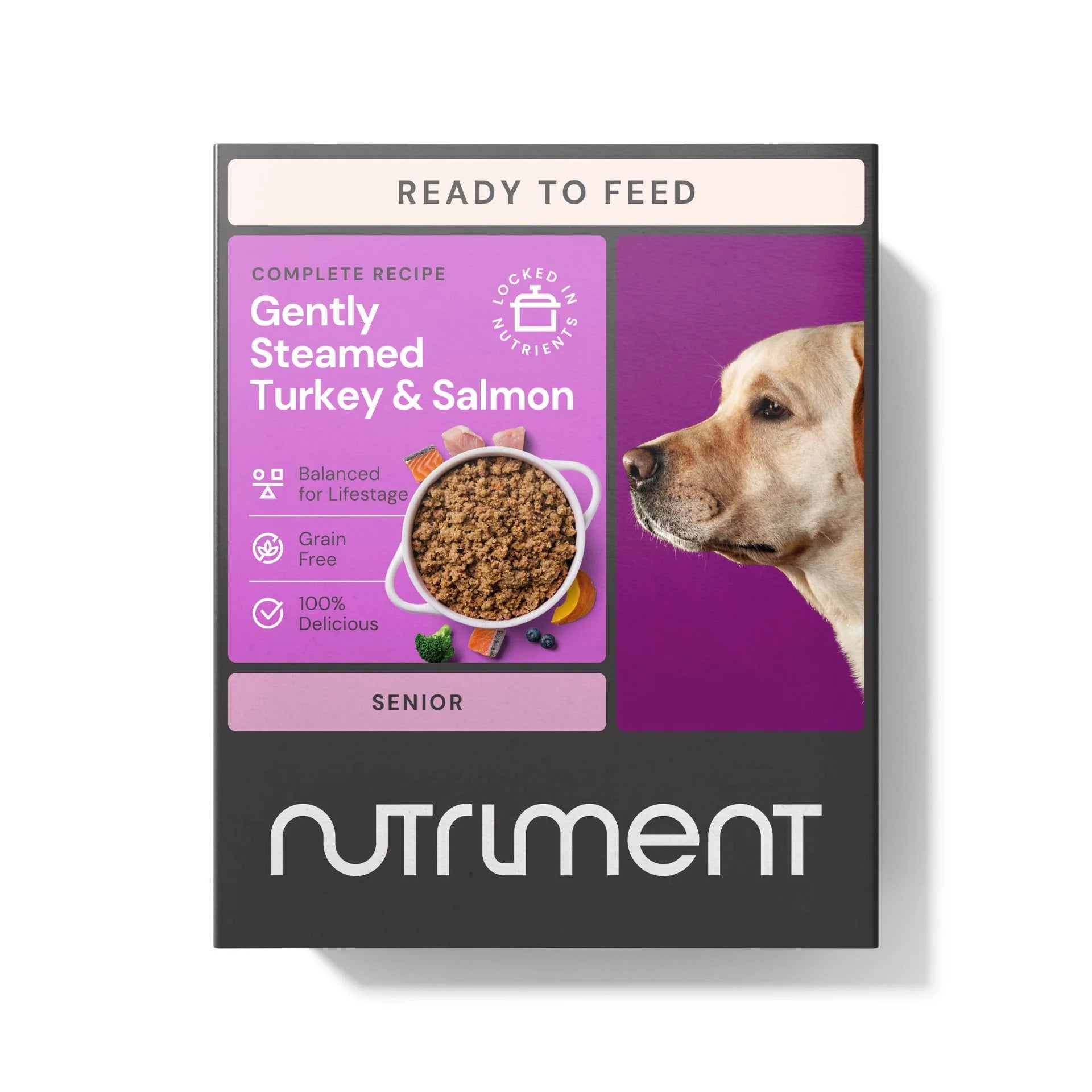 Nutriment Senior Gently Steamed Turkey & Salmon 395g product image