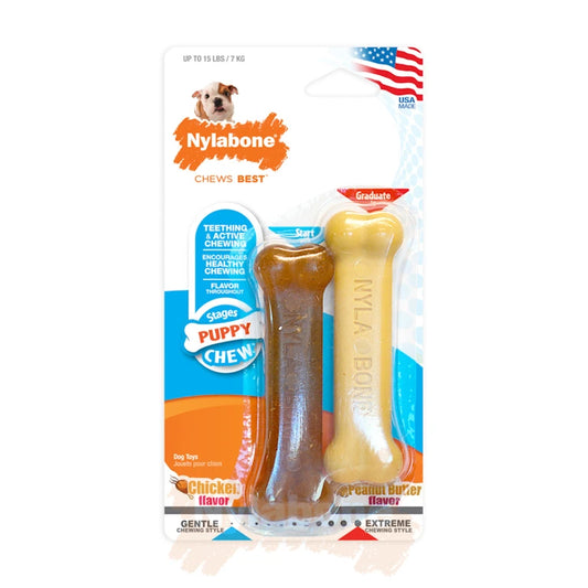 Nylabone Chicken & Peanut Butter Twin Pack product image