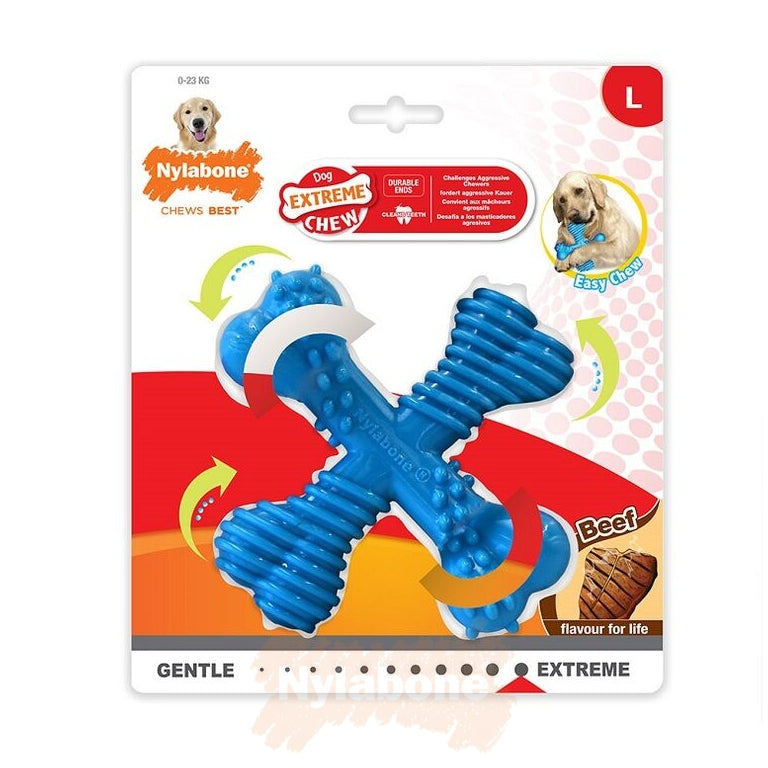Nylabone Beef Extreme X Shaped Chew - Large product image