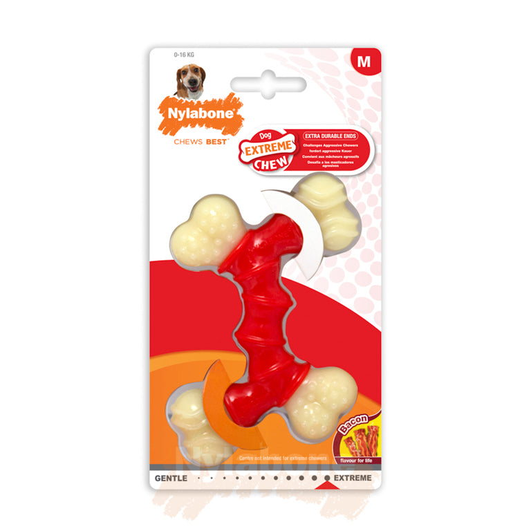 Nylabone Bacon Extreme Double Bone - Medium product image