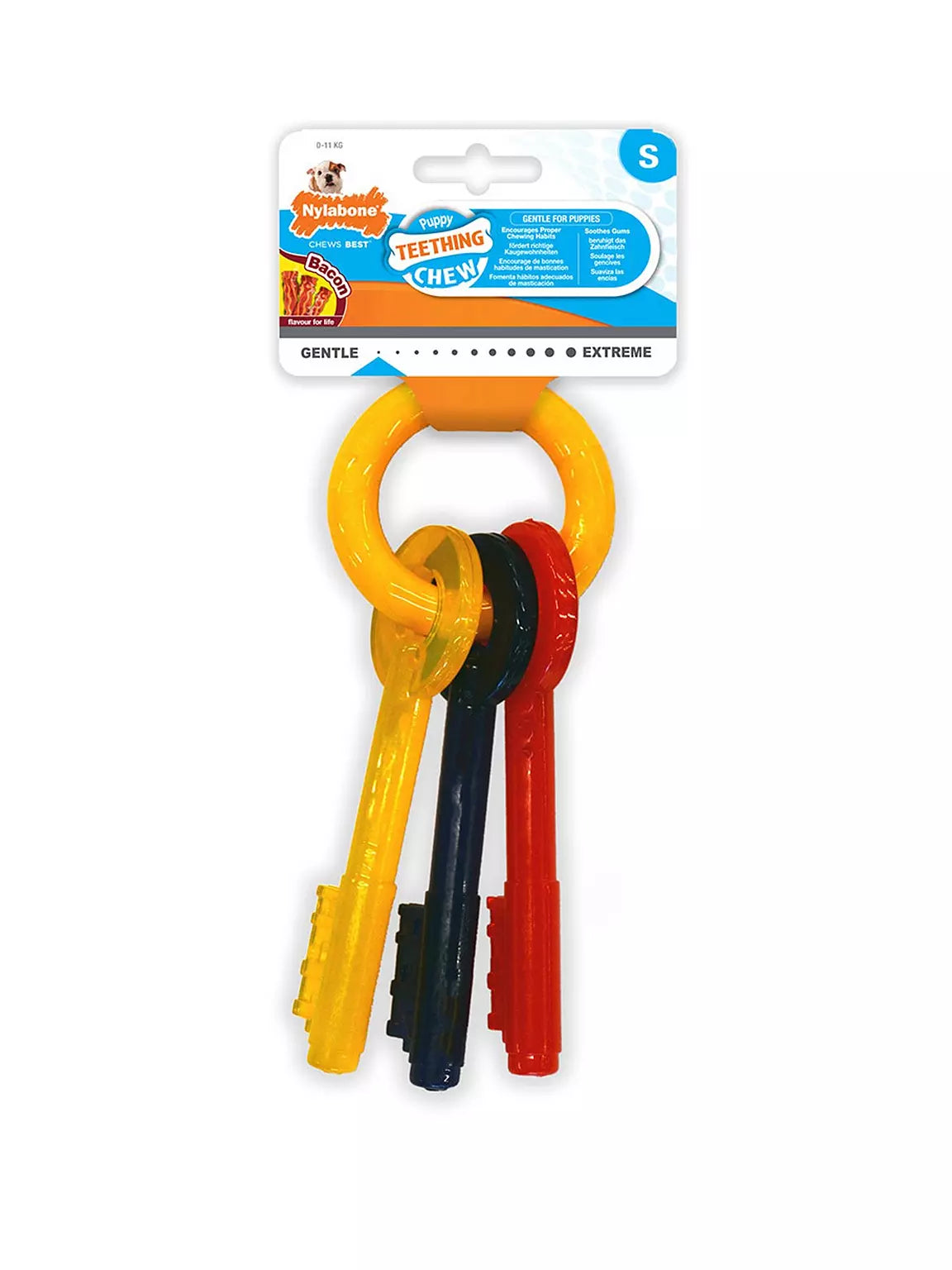 Nylabone Bacon Puppy Keys Chew - Small product image