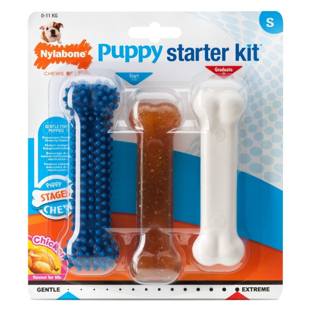 Nylabone Chicken Puppy Starter Kit Triple Pack - Small product image