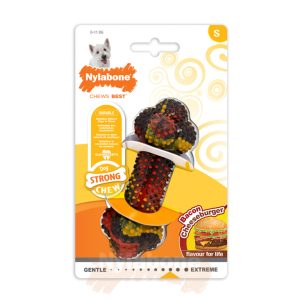 Nylabone Bacon with Cheese Strong Rubber Bone - Small product image