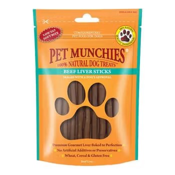 Pet Munchies Beef Liver Sticks 90g product image