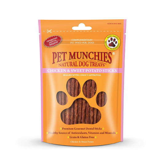 Pet Munchies Chicken & Sweet Potato Sticks 90g product image