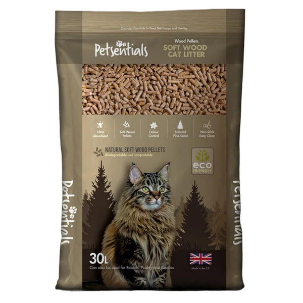 Petsentials Natural Wood Based Cat Litter 30L product image