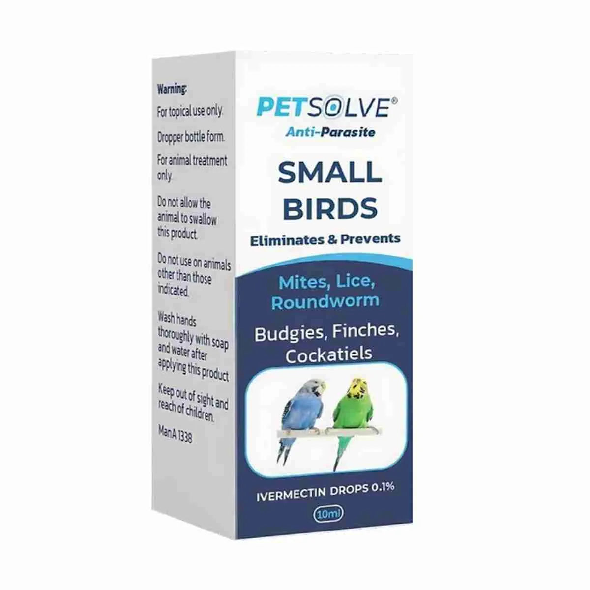 PetSolve Anti-Parasite Small Bird Spot-On 10ml product image