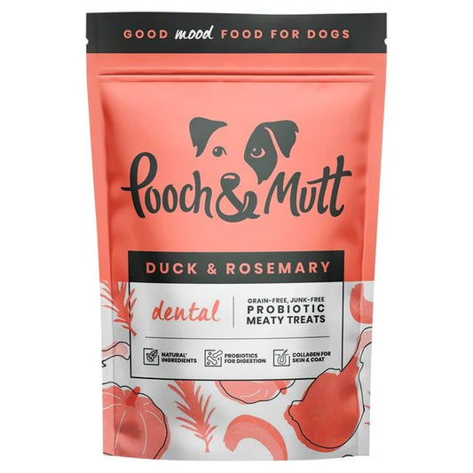 Pooch & Mutt Duck/Rosemary Dental Pro-Biotic Meaty Treats 120g product image