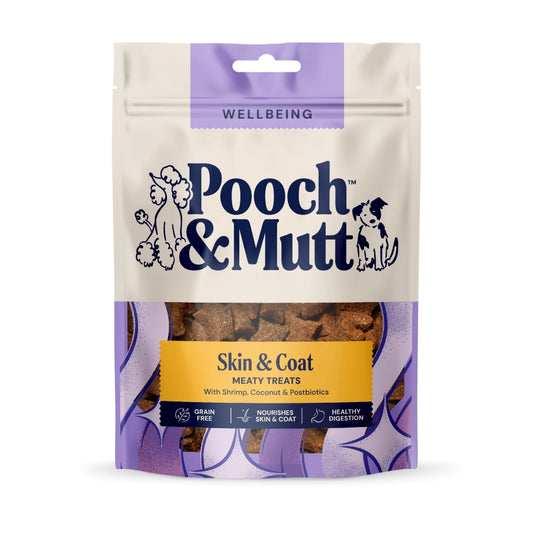 Pooch & Mutt Shrimp & Coconut Skin & Coat Meaty Treats 120g product image