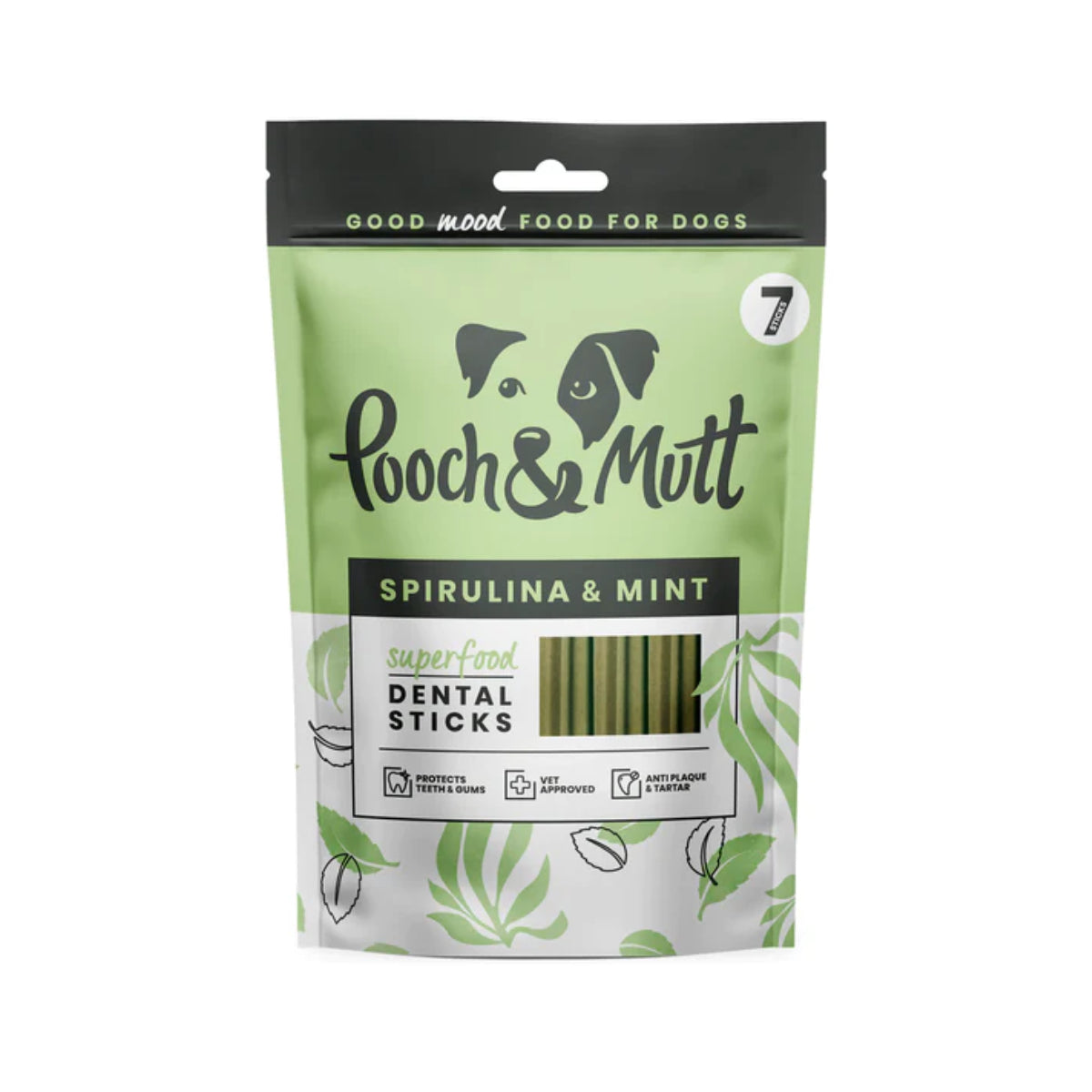 Pooch & Mutt Superfood Spirulina & Mint Dental Sticks 7s product image